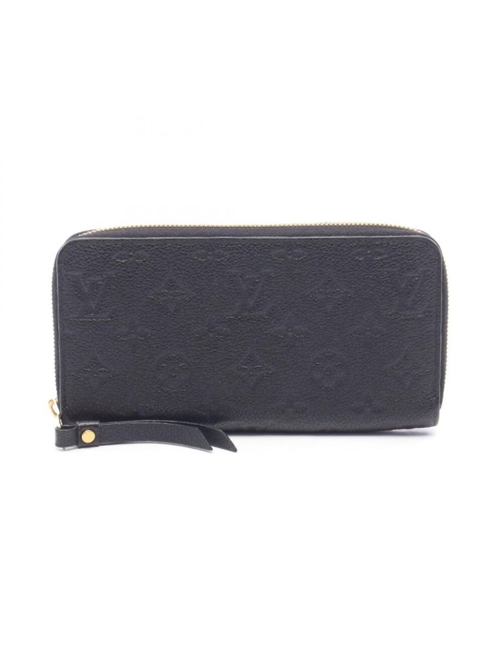Louis Vuitton Round Wallet Zippy Monogram Empreinte Noir Leather